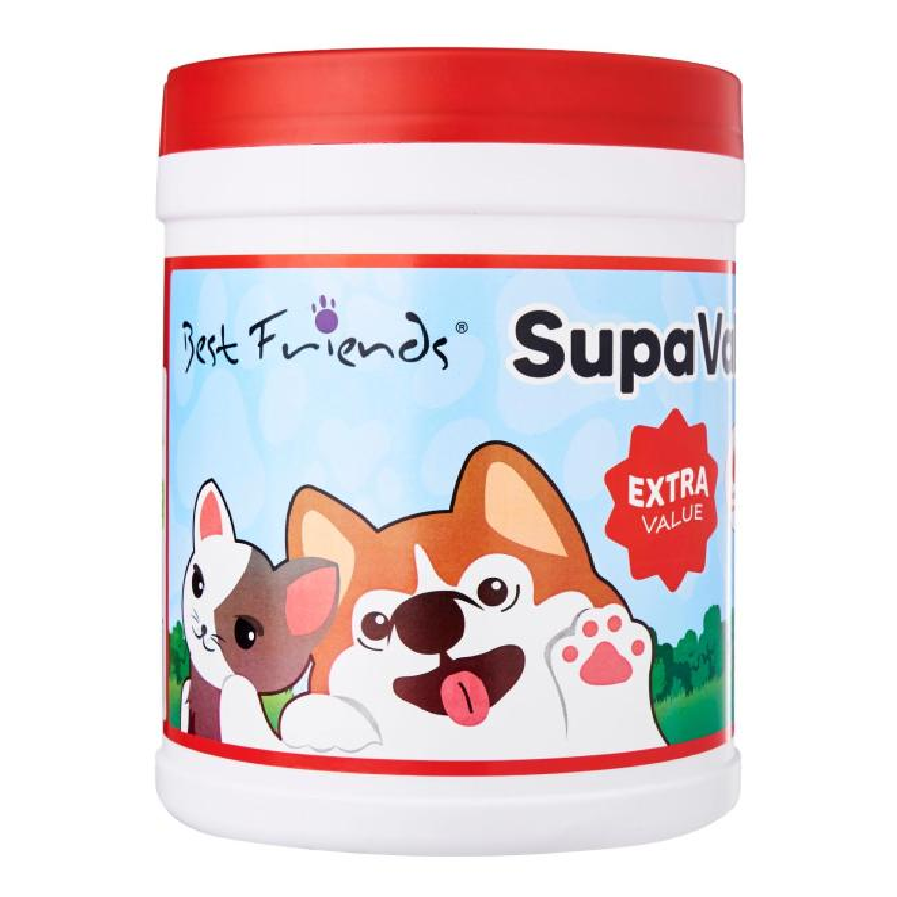 BEST FRIEND Supa Value PET WIPES 200 SHEETS/TUB